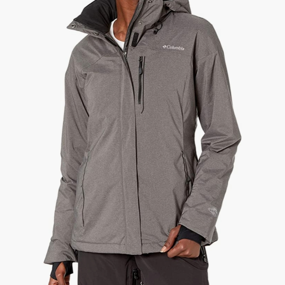 Sm Columbia Lost Peak Gray Ski Jacket